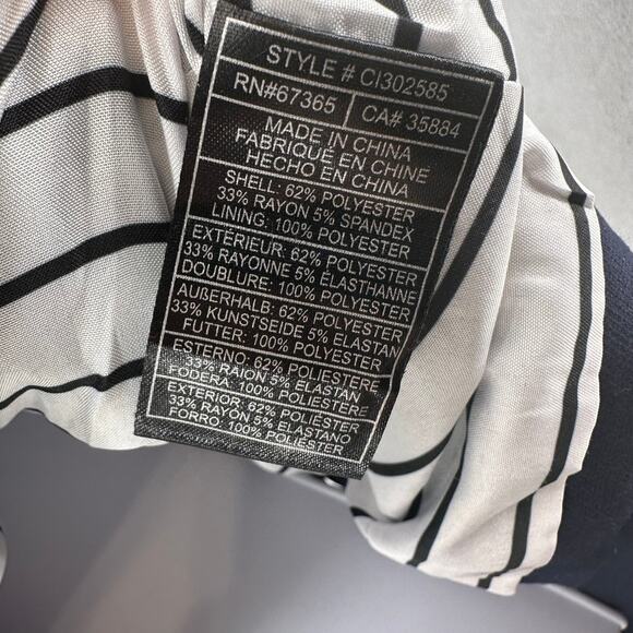 Cupcakes and Cashmere Jacket WMNS 4 Navy Blue Double Breasted Blazer Long Sleeve - Picture 7 of 8